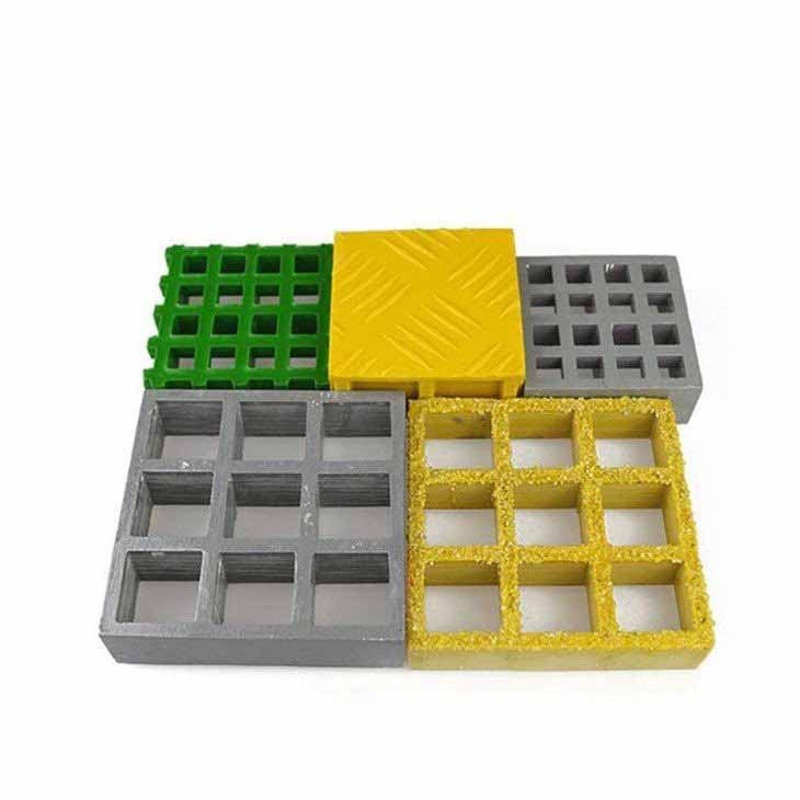 anti slip molded fiberglass grating 38mm square mesh(001)